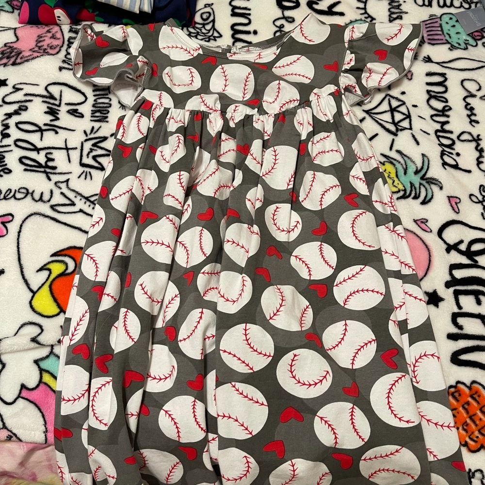 Baseball Boutique Dress (no tag) never worn - size 6/7